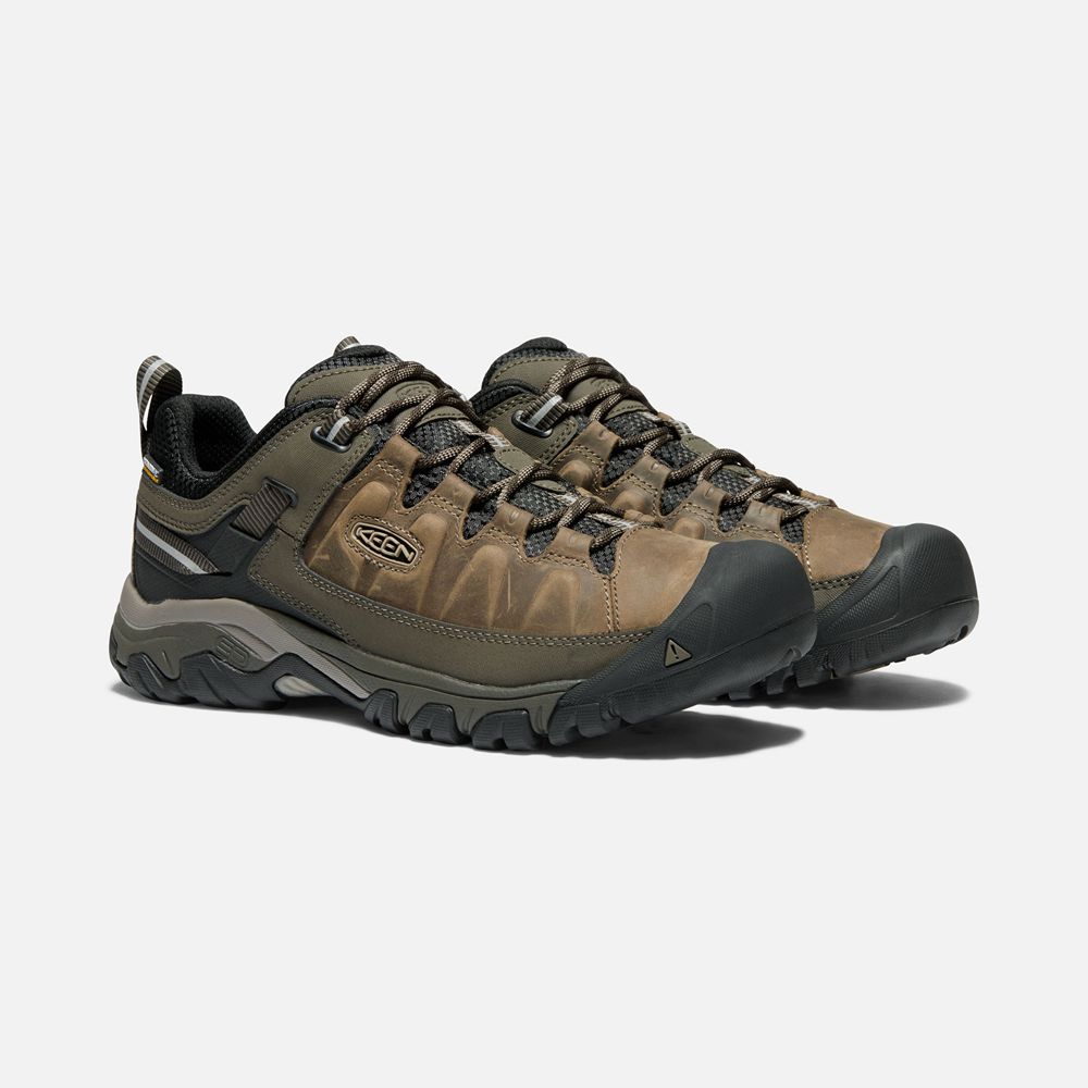 Keen Wandelschoenen Heren Bruin/Olijfgroen - Targhee Iii Waterproof Wide - 65401-BZDV